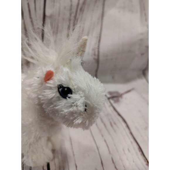 Retired Ganz Webkinz Lil' Kinz Unicorn HS069 White Horse (No Code) - Picture 2 of 7